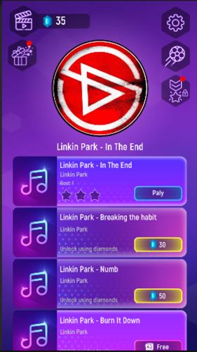 Linkin Park Tiles Rush -  Hop Ekran Görüntüsü 1