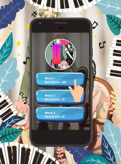 Piano Tiles Anime Spy X Family Ekran Görüntüsü 0