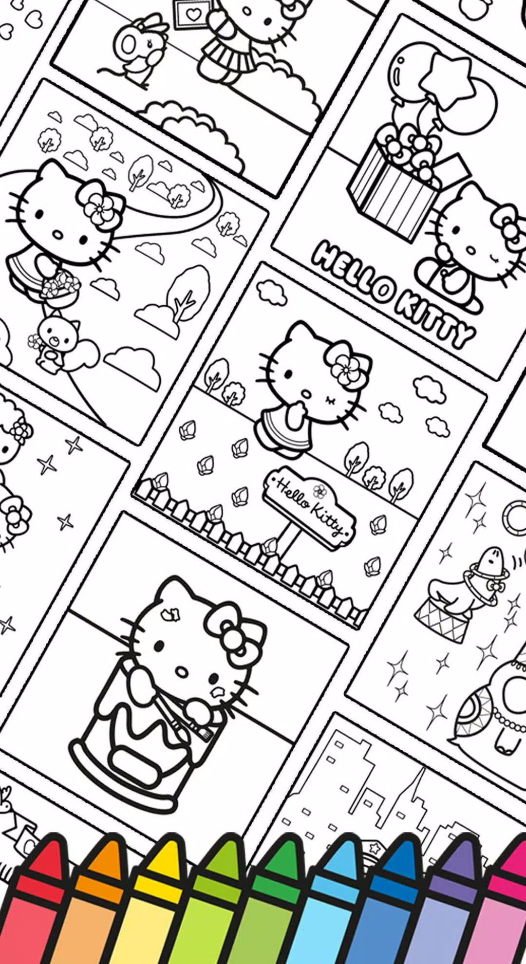 Hello Kitty: Coloring Book ဖန်သားပြင်ဓာတ်ပုံ 2