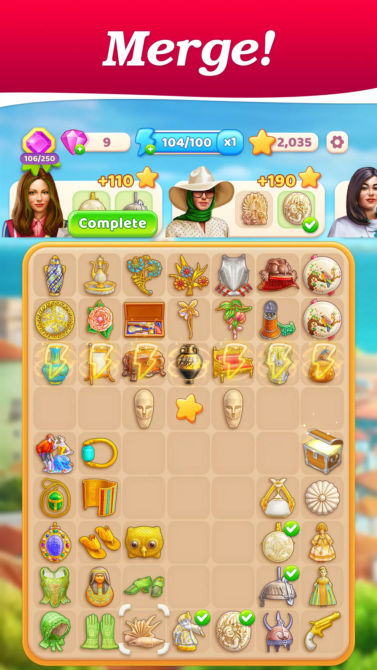 Merge Treasure Hunt－Match game ภาพหน้าจอ 0