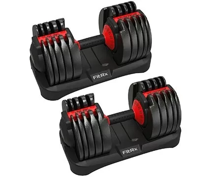 FitRx Adjustable Dumbbell Pair