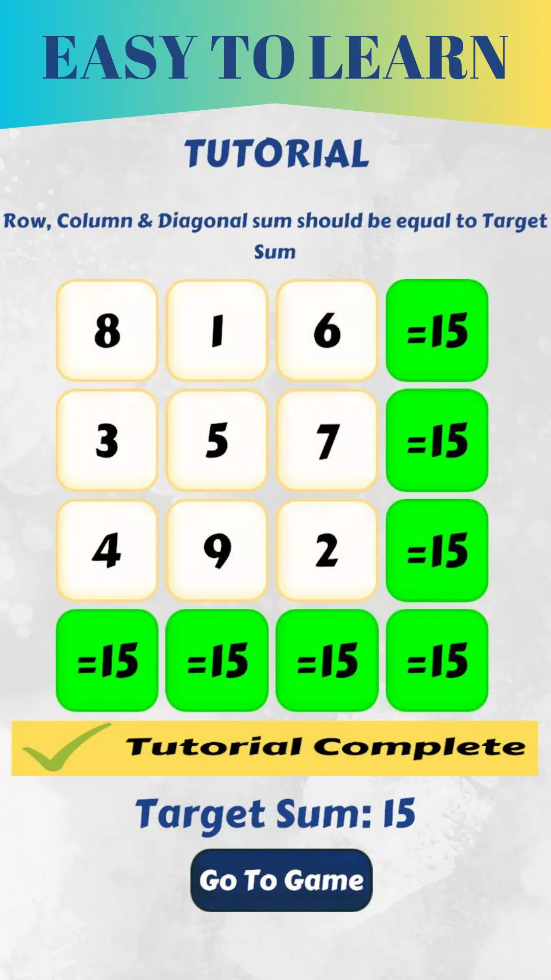 Magic Square game应用截图第3张