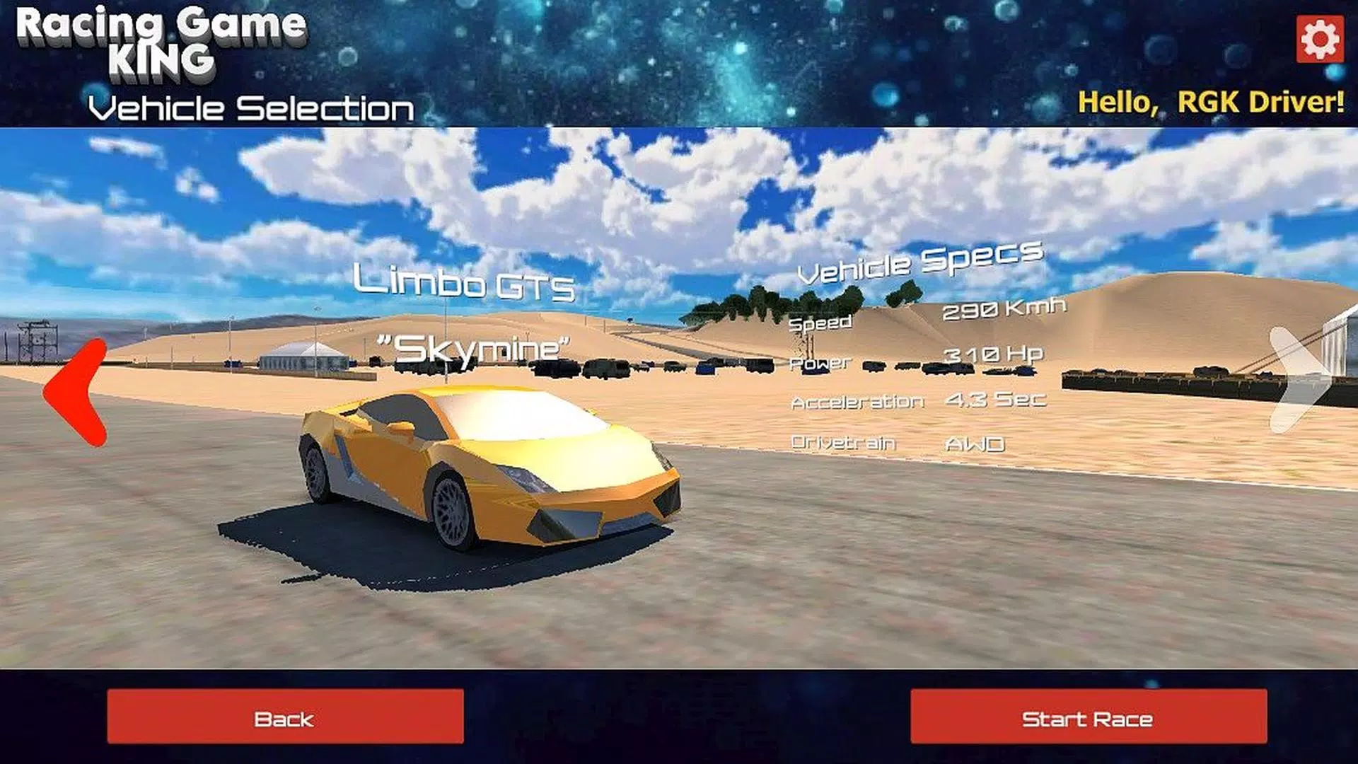 Racing Game King HP Captura de tela 3