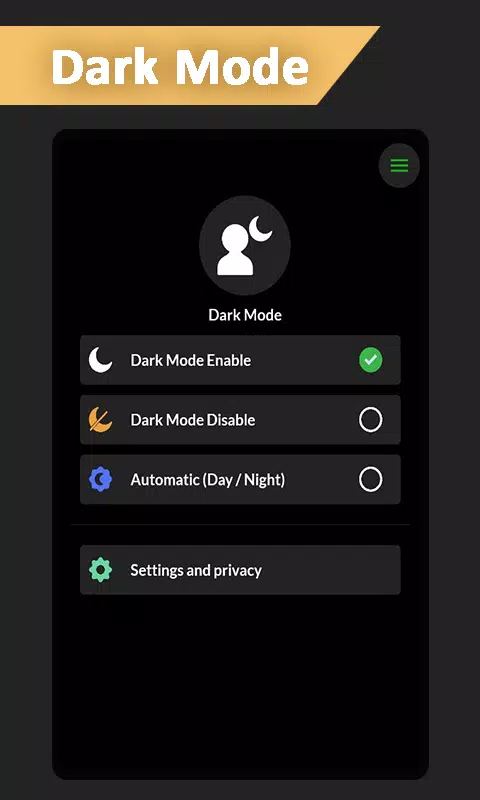 Dark Mode ဖန်သားပြင်ဓာတ်ပုံ 2