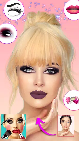 Makeup Camera: Beauty App Скриншот 2