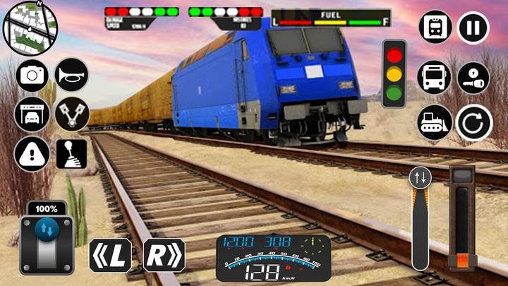 Indian Train Racing Games Captura de pantalla 1