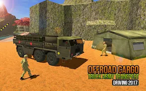 Offroad US Army Truck Driving Скриншот 2