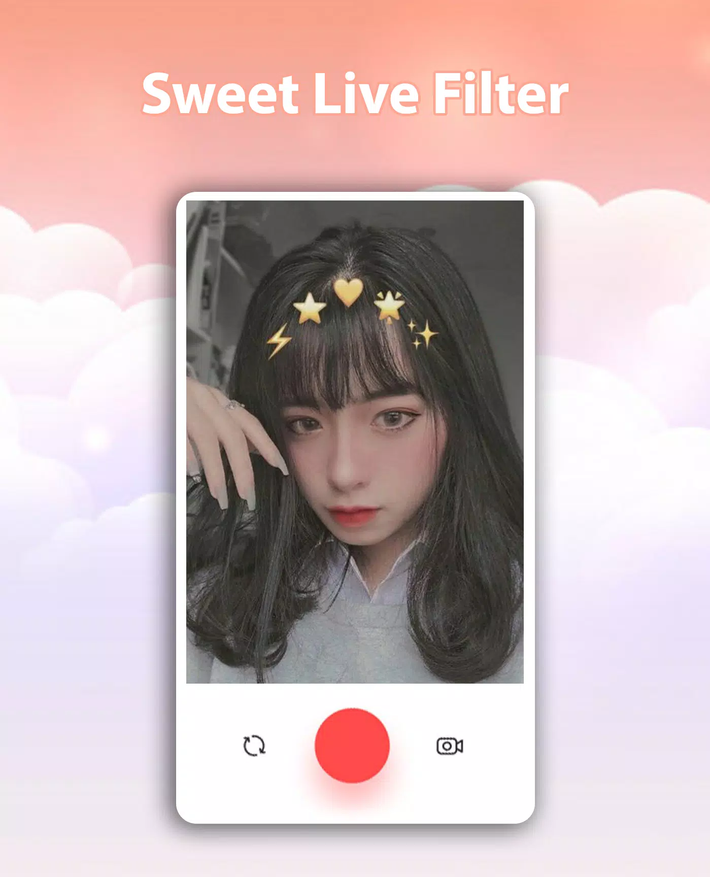 Sweet Live Filter Face Camera स्क्रीनशॉट 2