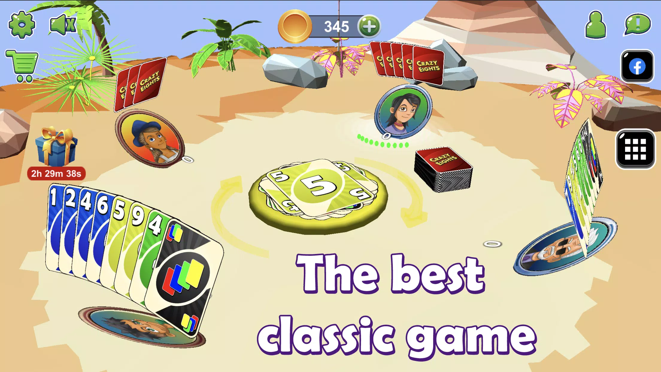 Crazy Eights 3D Capture d'écran 0