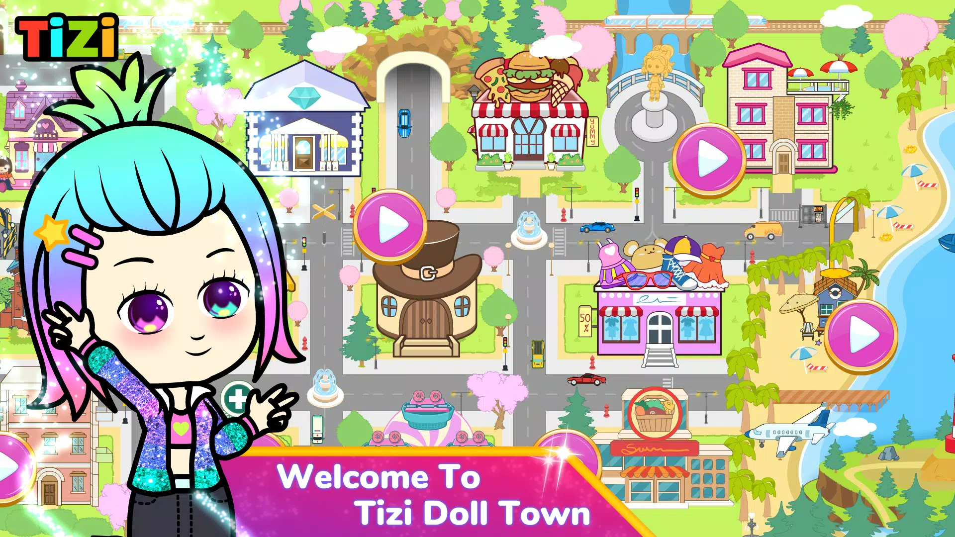 Tizi Town: Doll Dress Up Games スクリーンショット 0