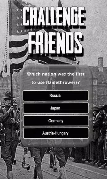WW1 History Knowledge Quiz スクリーンショット 1