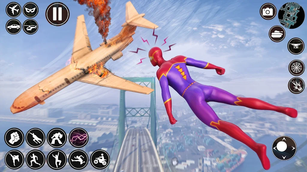 Spider Rope Man Superhero Game স্ক্রিনশট 0