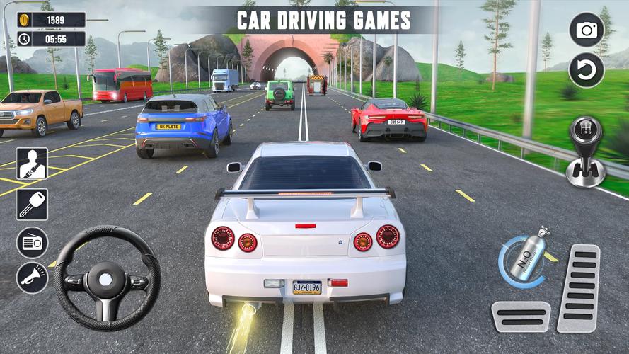 Real Highway Car Racing Games Captura de pantalla 0