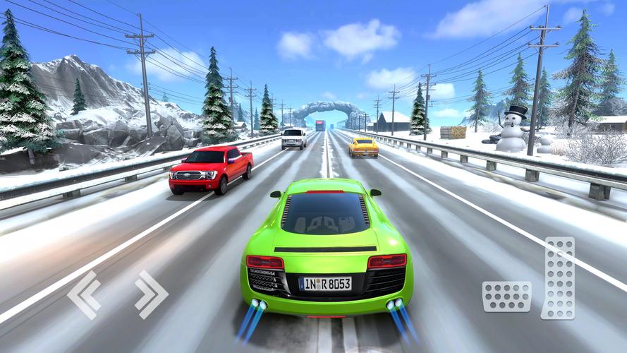 Real Highway Car Racing Games Captura de pantalla 2