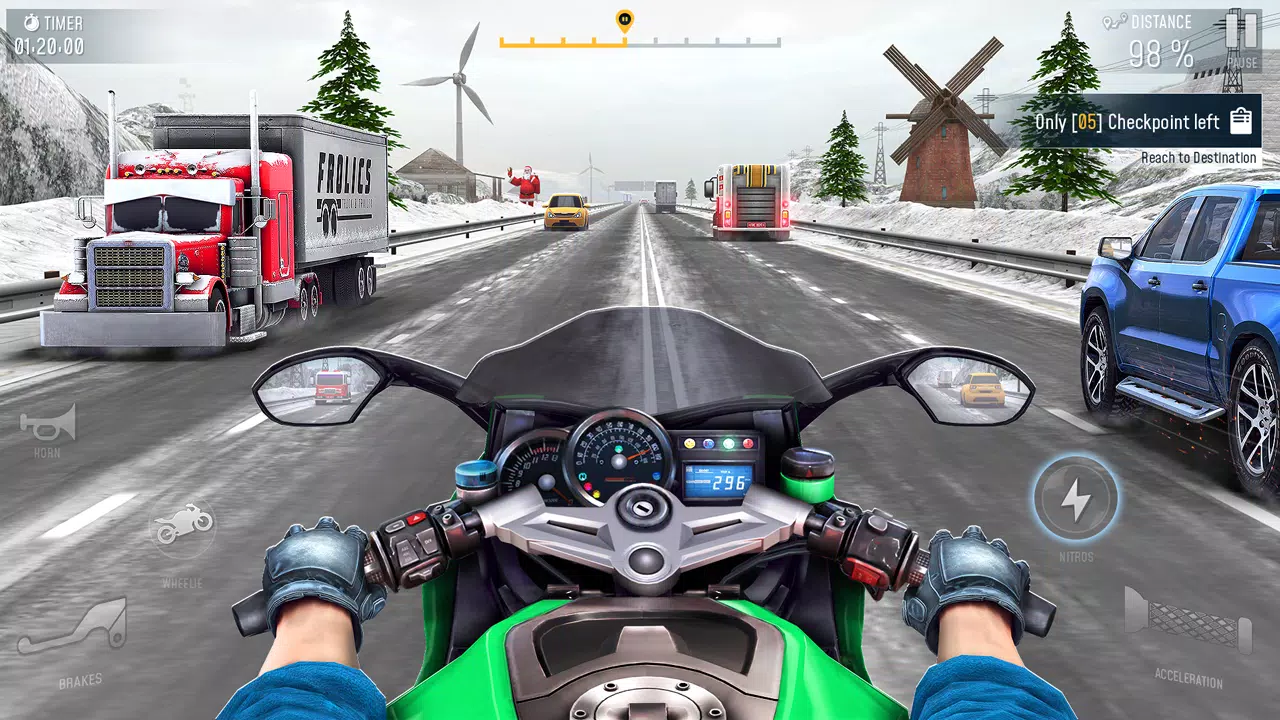 Rider 3D Bike Racing Games Tangkapan skrin 1
