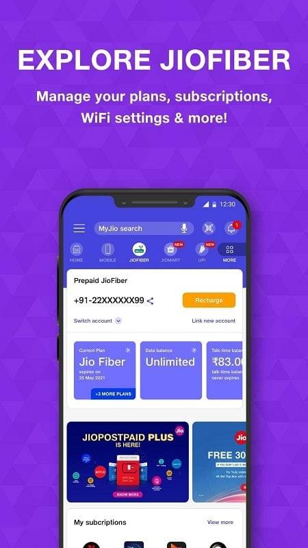 MyJio: For Everything Jio Screenshot 1