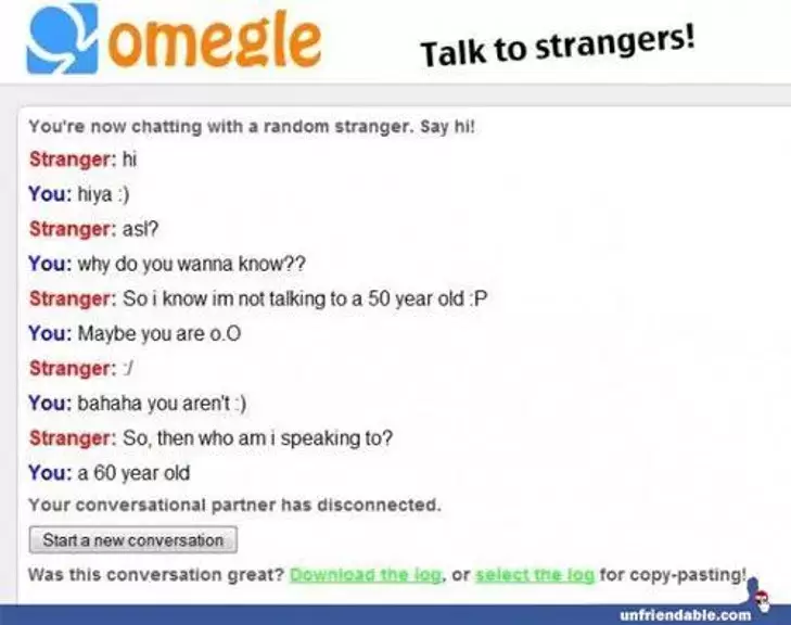 Omegle:Talk To strangers Capture d'écran 0