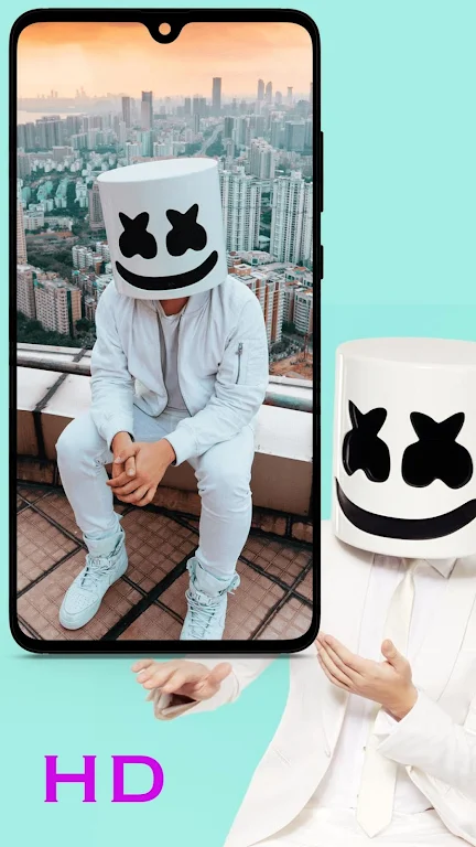 Marshmello Wallpaper Captura de pantalla 2