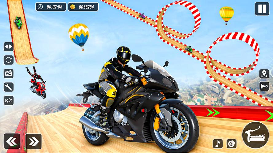 Mega Ramp Stunts Bike Games 3d Captura de tela 0