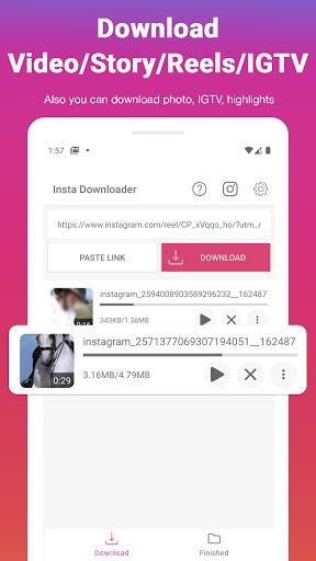 Video Downloader For Insta - IG Stories, Reels Скриншот 0