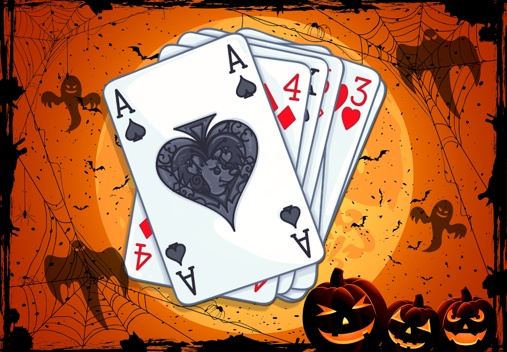 Solitaire Halloween Card Game Ekran Görüntüsü 1