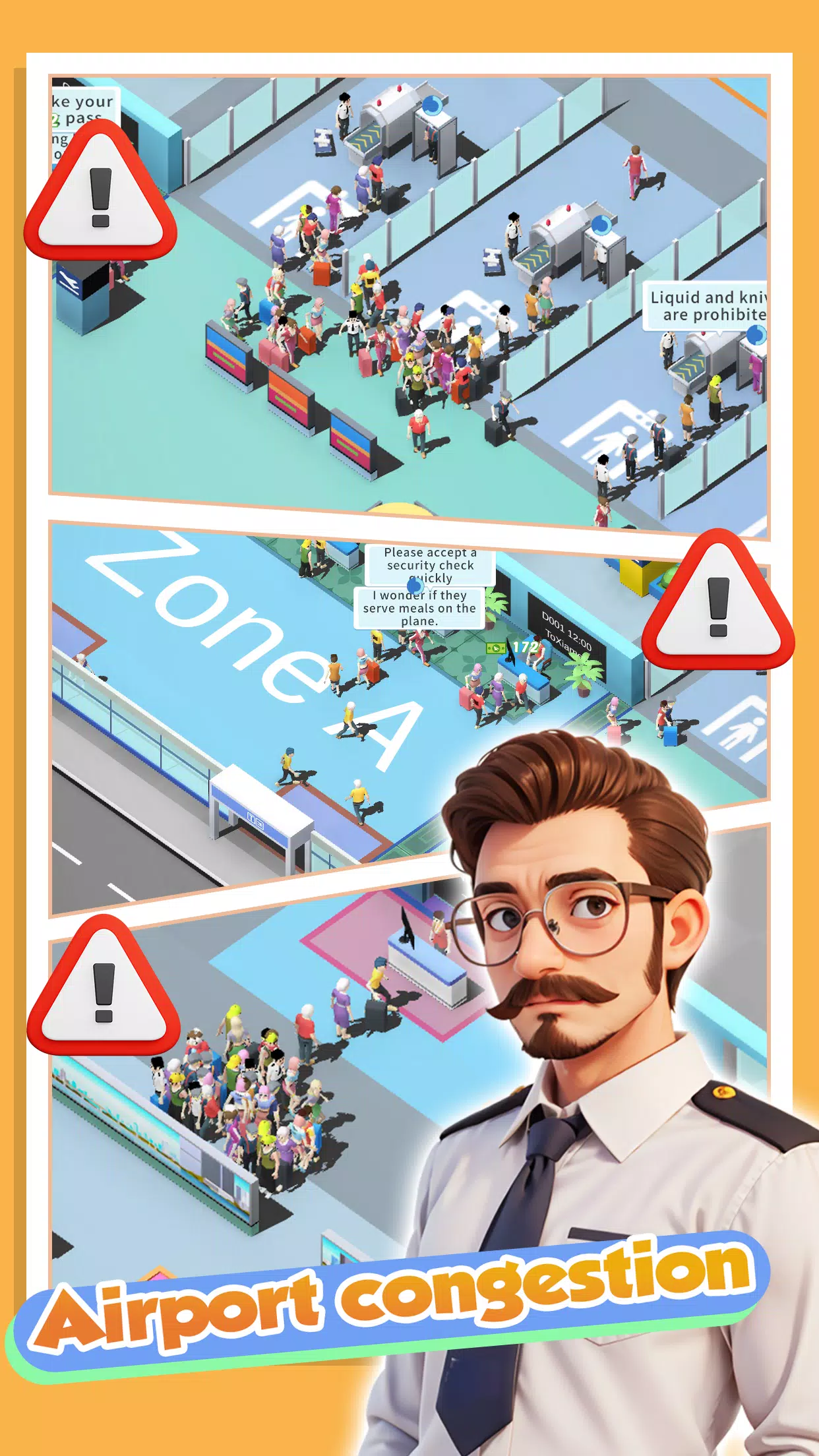 Happy Airport：Simulator Tangkapan skrin 0
