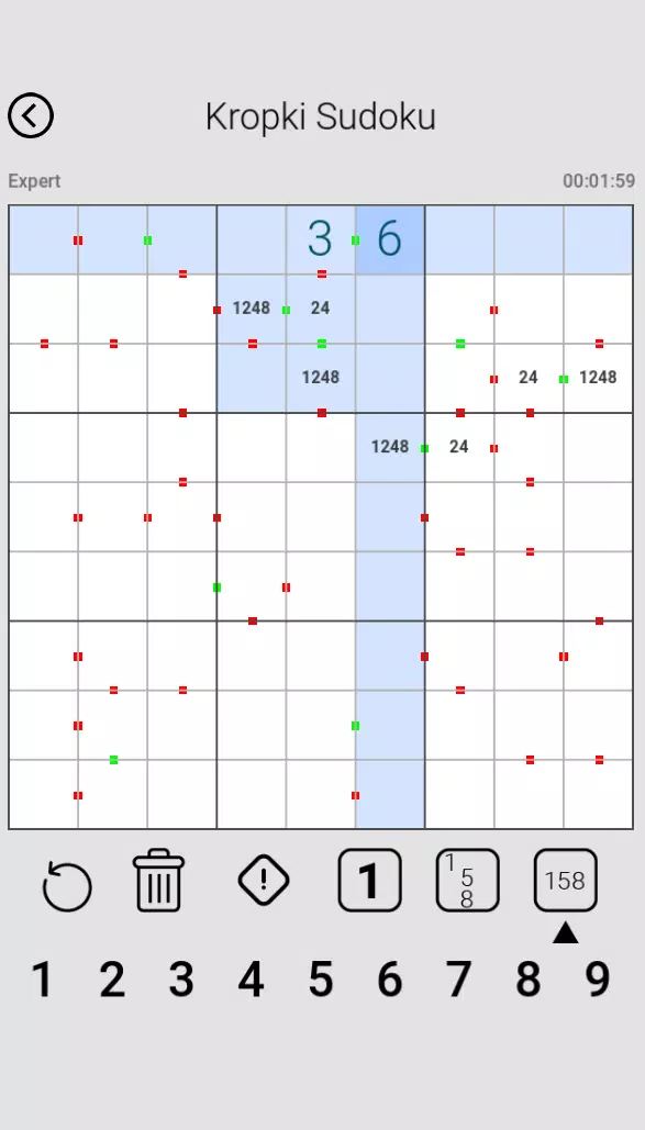 Dot Sudoku স্ক্রিনশট 1