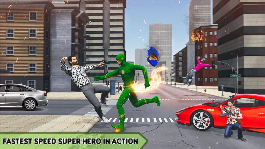 Schermata Super Speed: Flying Hero Games 3