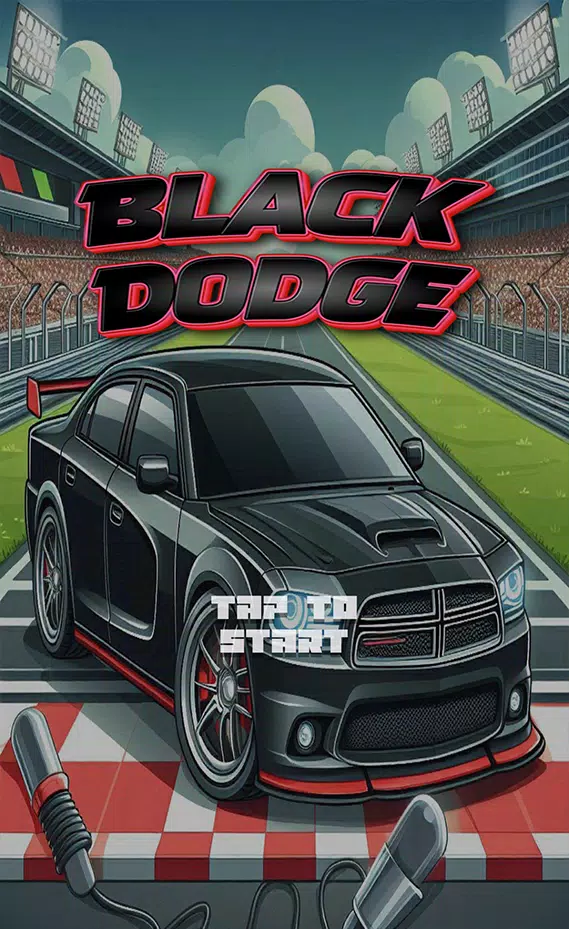 Black Dodge Car Game Schermafbeelding 0