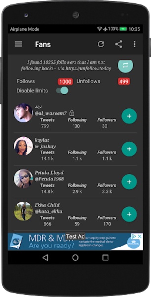 Unfollow Today應用截圖第3張
