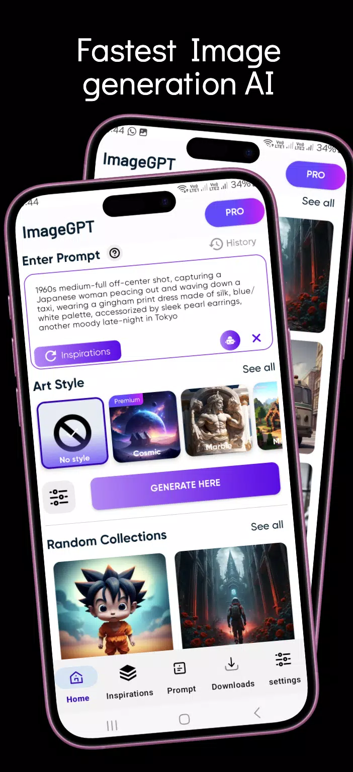 ImageGpt - AI Art Generator Capture d'écran 1
