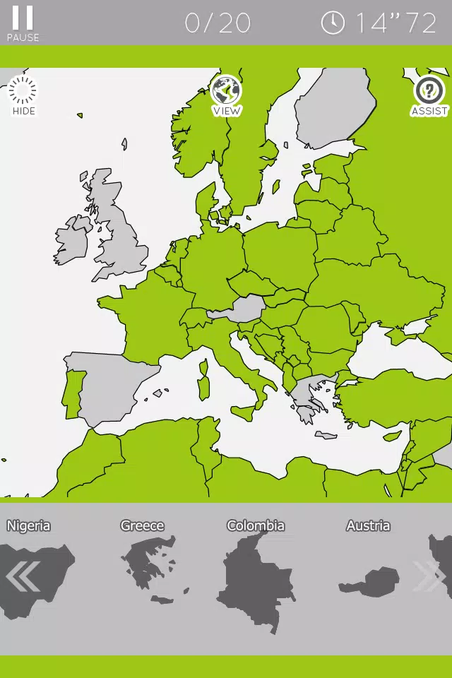 E. Learning World Map Puzzle Tangkapan skrin 3