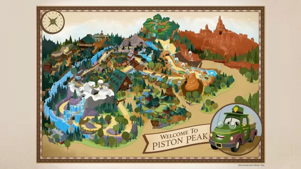 Concept art de Piston Peak National Park à Disney World