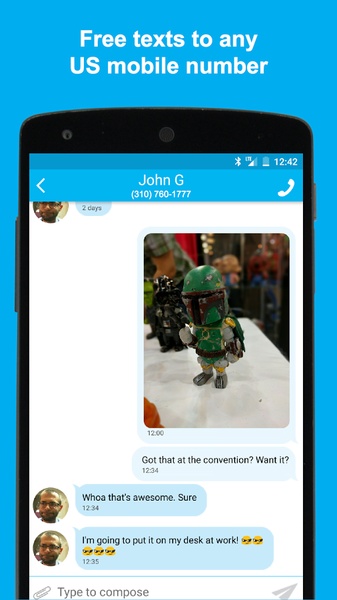 FreedomPop Free Voice And Text Ekran Görüntüsü 3