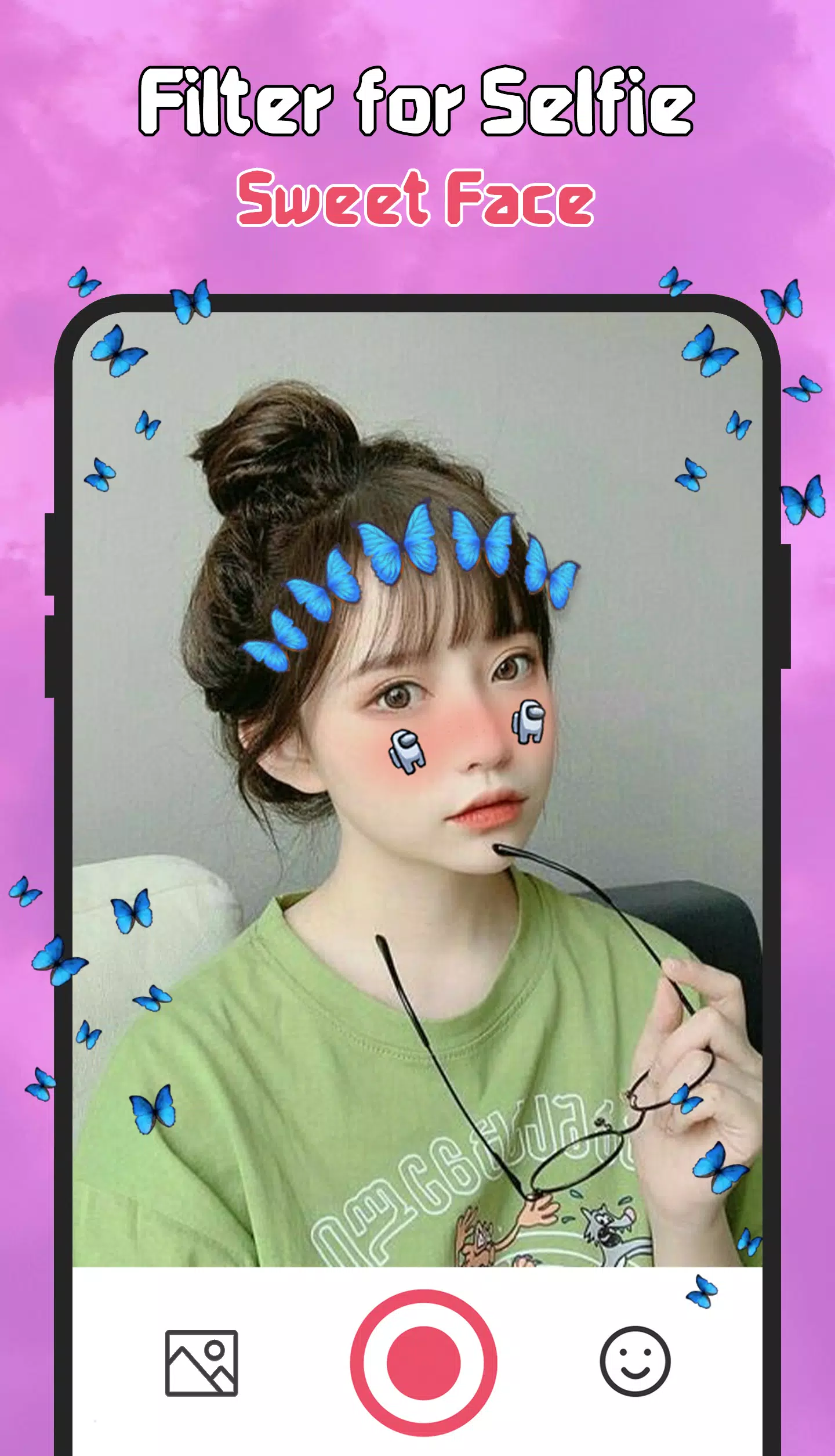 Filter for Selfie - Sweet Face Captura de tela 2