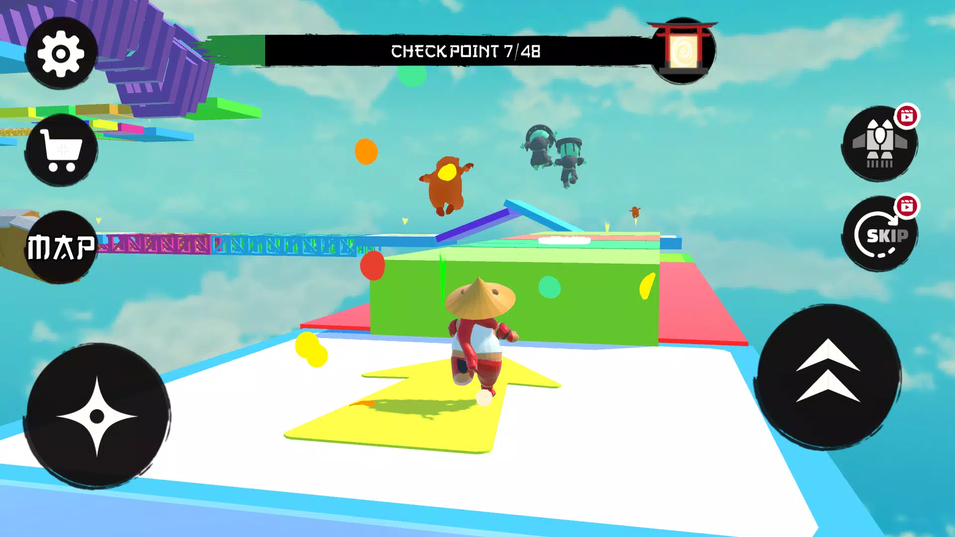 Parkour Capybara: Only Jump Up Captura de tela 1