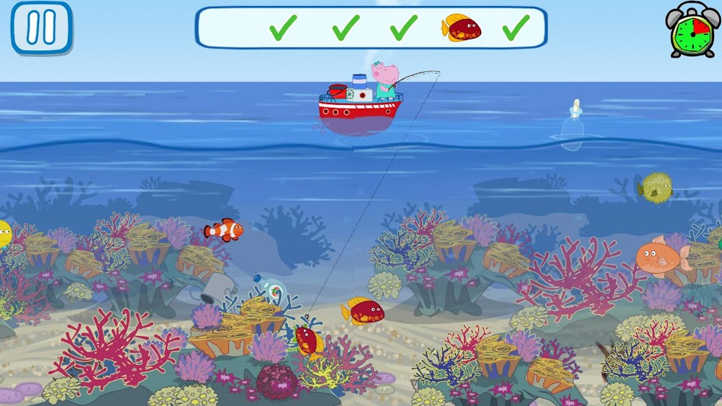 Funny Kids Fishing Games ภาพหน้าจอ 2