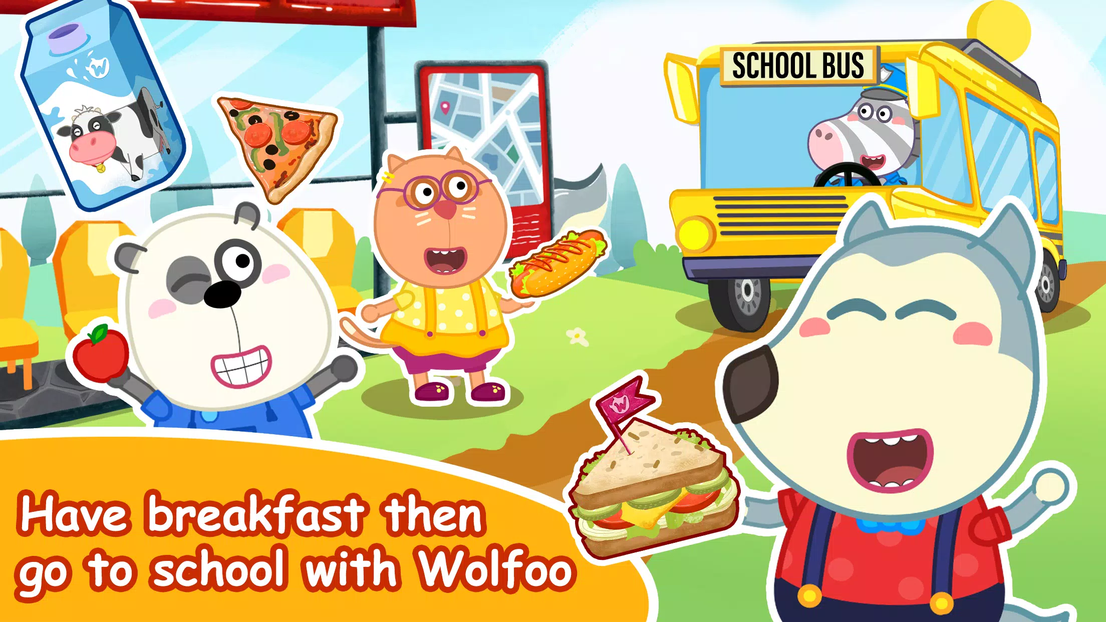 Wolfoo A Day At School Tangkapan skrin 0