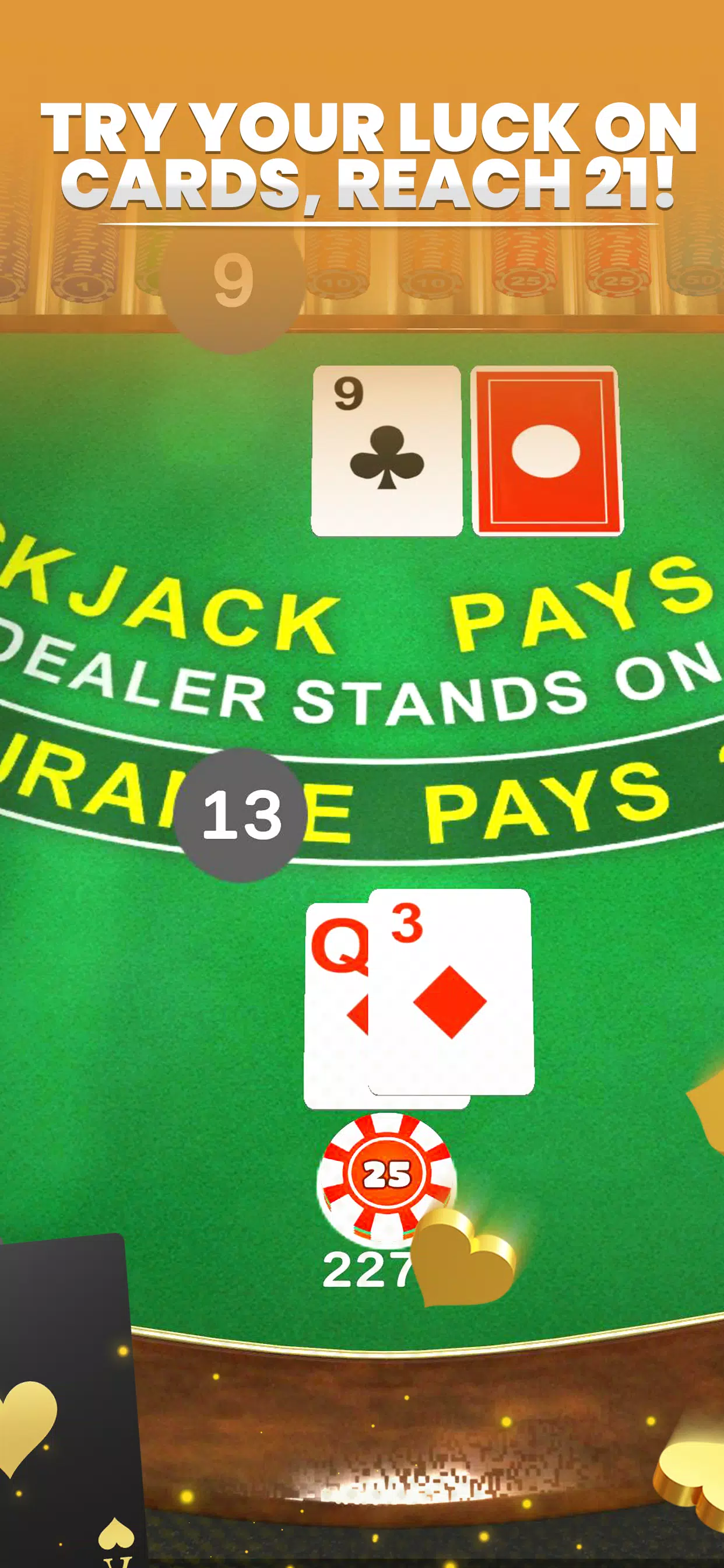 Mega Blackjack - 3D Casino MOD スクリーンショット 3