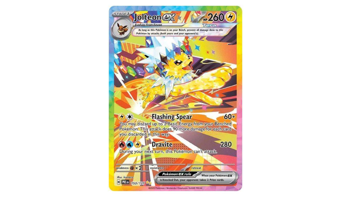 Bihira ang paglalarawan ng Jolteon ex