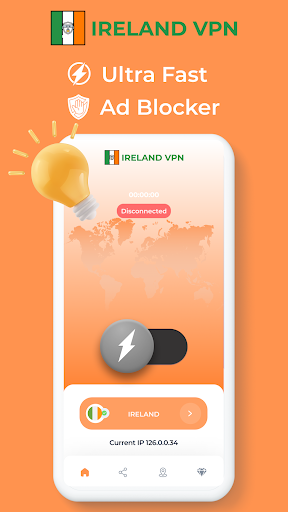 Ireland VPN - Private Proxy ဖန်သားပြင်ဓာတ်ပုံ 1