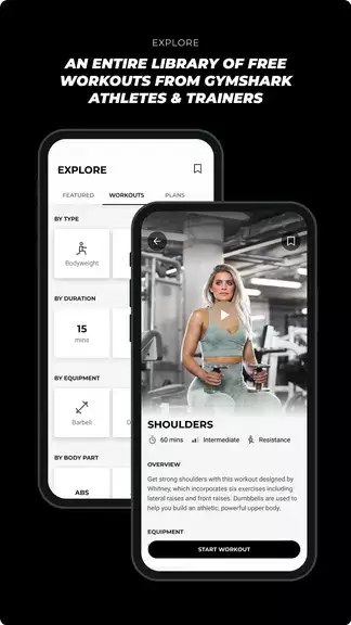 Gymshark Training: Fitness App Capture d'écran 1