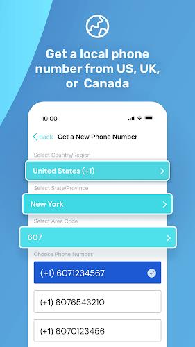 PingMe - 美加第二號碼，接收驗證碼接碼平台應用截圖第2張