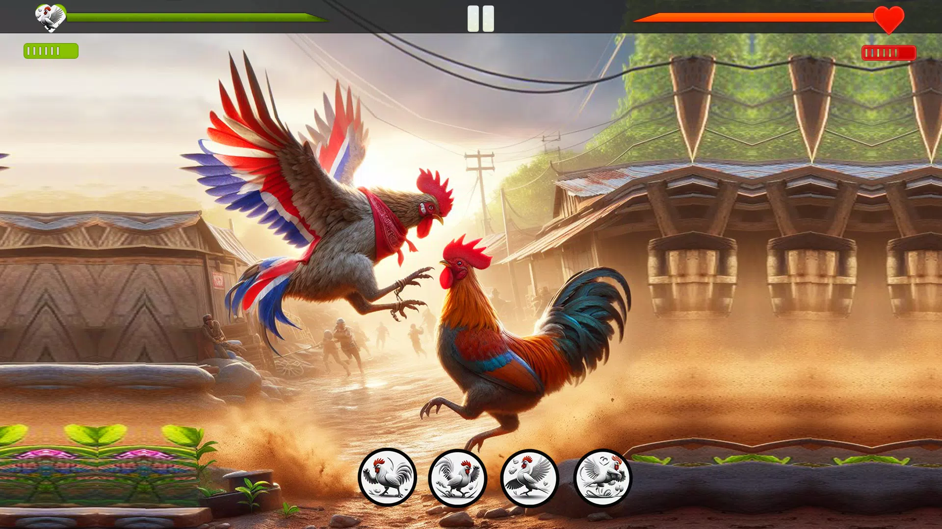 Farm Rooster Fighting Chicks 1 ภาพหน้าจอ 3