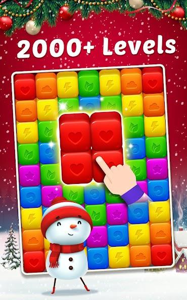 Toy Cubes Pop - Match 3 Game Mod Скриншот 0