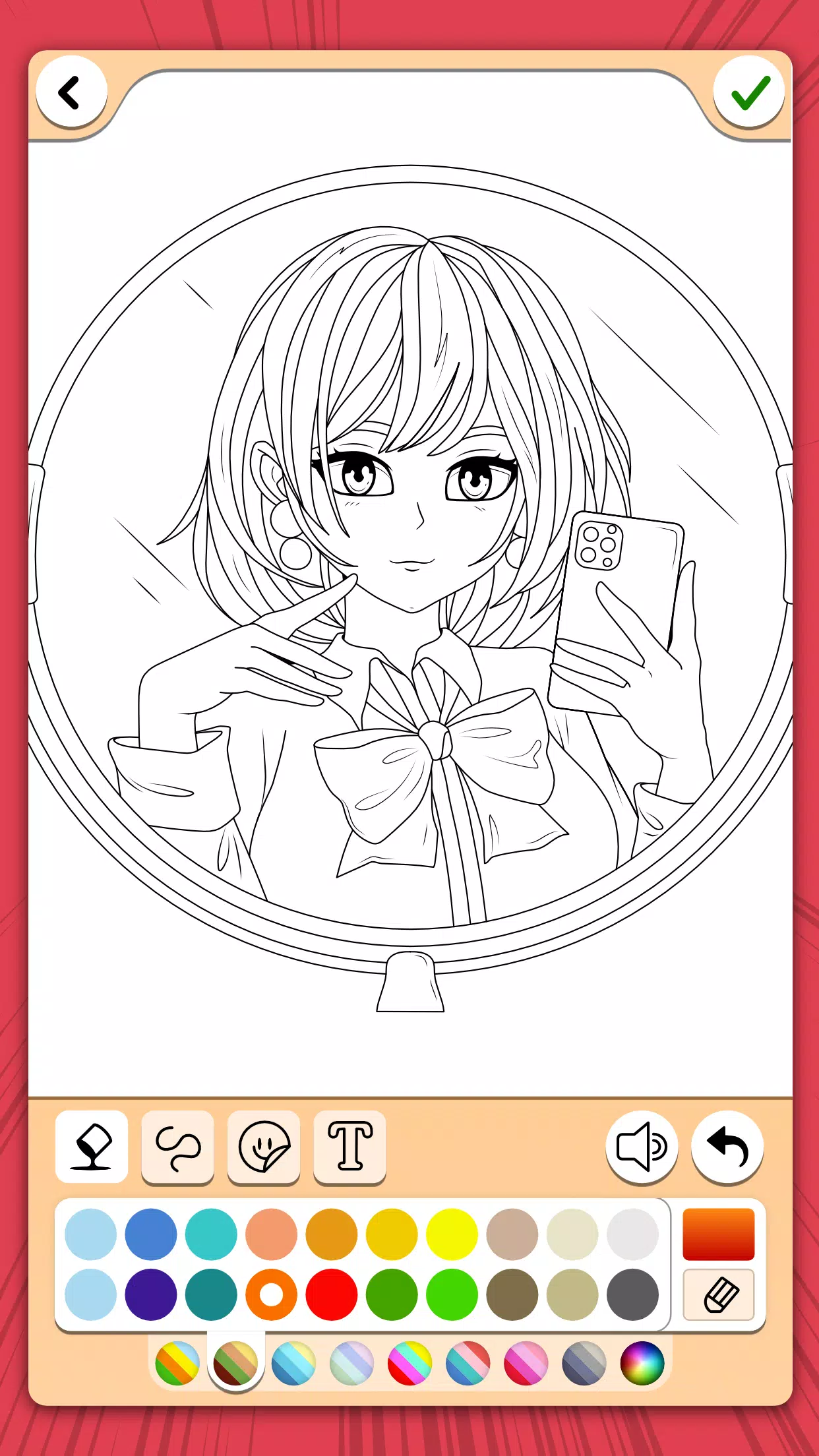 Manga Coloring Book Captura de pantalla 1