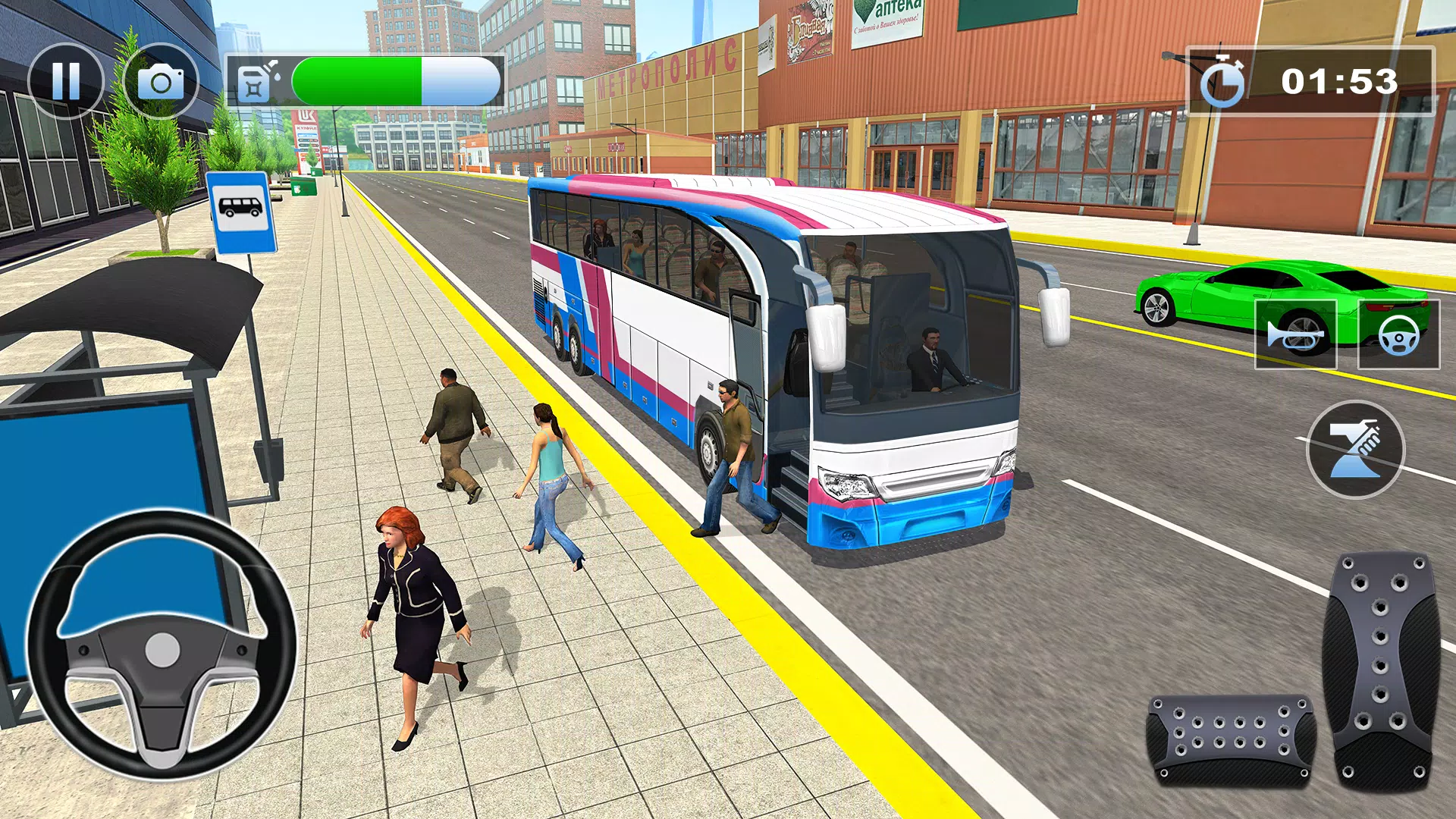 Bus Simulator : 3D Bus Games Ảnh chụp màn hình 3