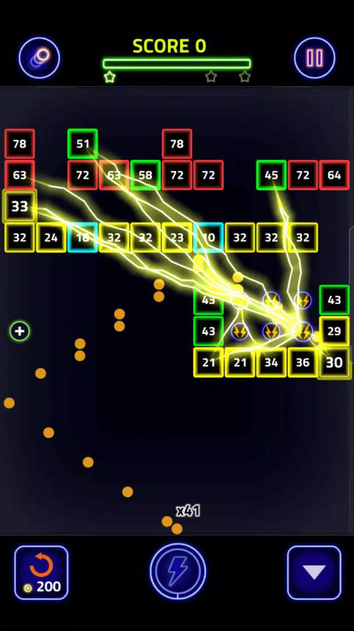 Brick Breaker Glow スクリーンショット 2