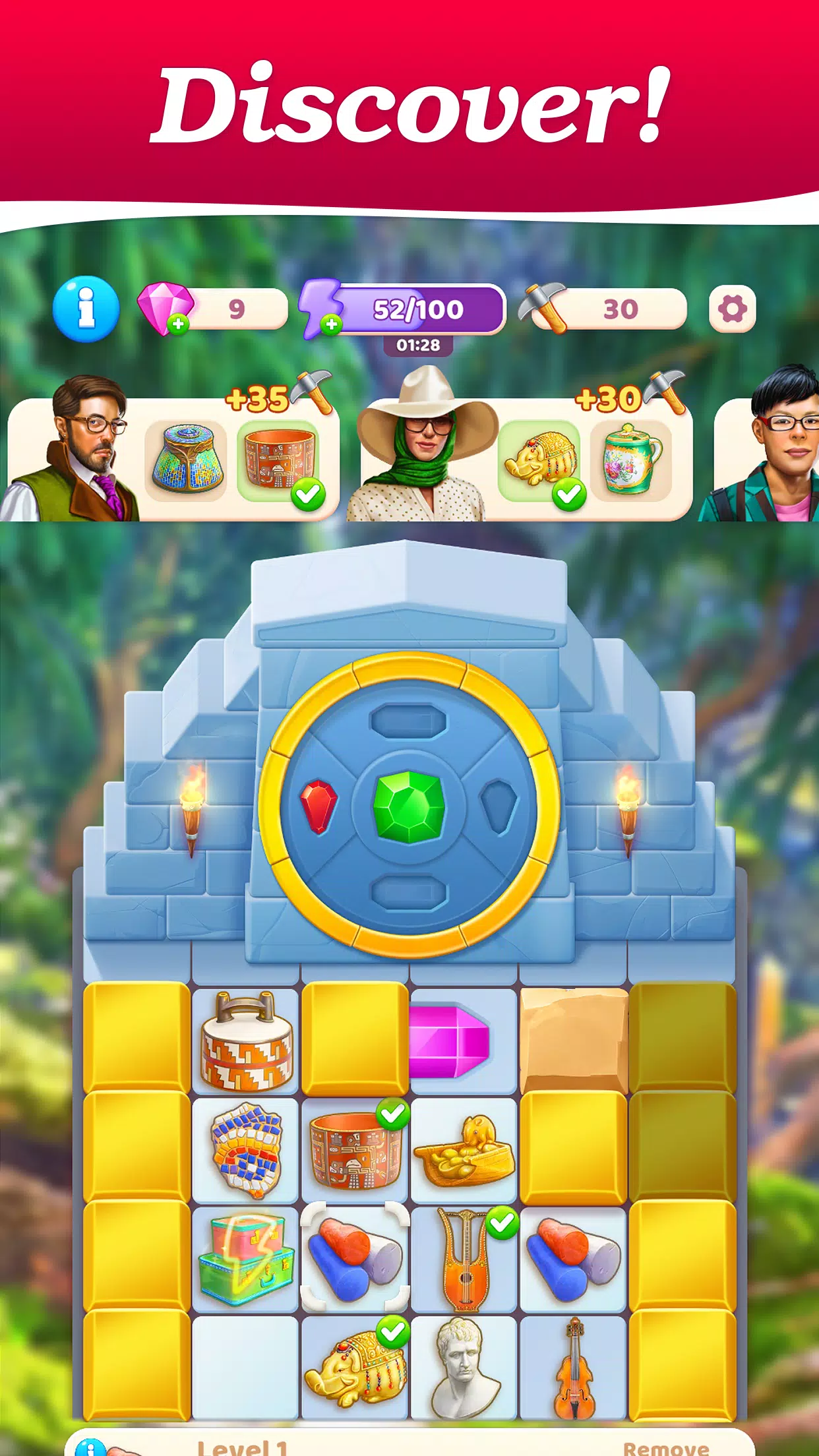 Merge Treasure Hunt－Match game ဖန်သားပြင်ဓာတ်ပုံ 1