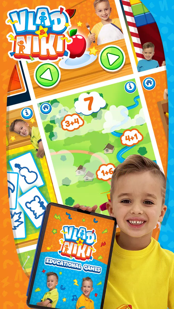 Vlad e Niki - Jogos Educativos Captura de tela 0